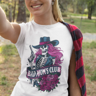 Skelettförbud i Vintage Fedora Holding Revolver T Shirt