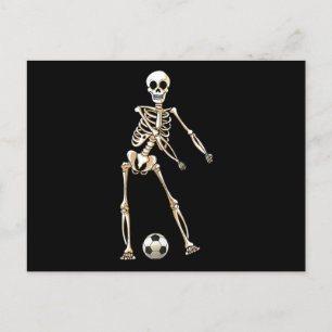 Skelettfotboll Halloween Flossing-dans Cosplay Helg Vykort