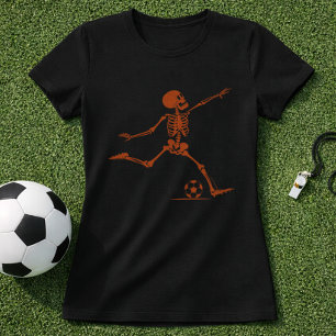 Skelettfotbollspark; Kuslig Halloweenfotbollspark T Shirt