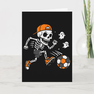 Skelettfotbollspumpa Halloween-kostym Pojkar Tee Kort