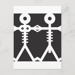 Skelettikonkonst Vykort