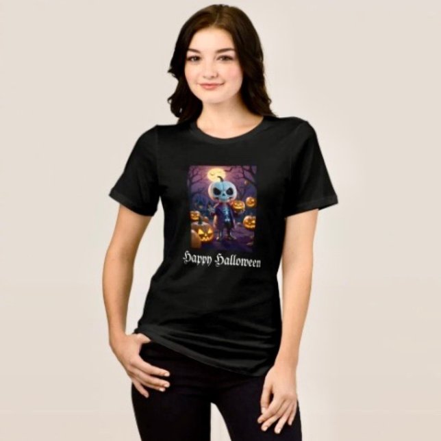 Skelettkamrat i pumpafält t shirt (Comfy tri-blend women’s tee feminine fit, scoop neck, short sleeves, relaxed fit.  
)