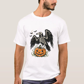 Skelettkornpumpa Halloween T Shirt
