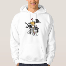 Skelettmuspanda & Guldblomma Zen Hoodie