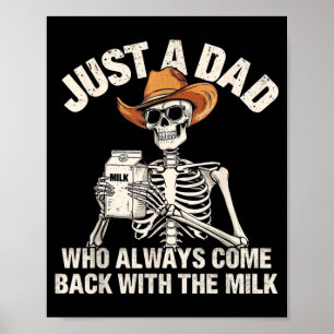 Skelettpappa en pappa som kom tillbaka med mjölken poster