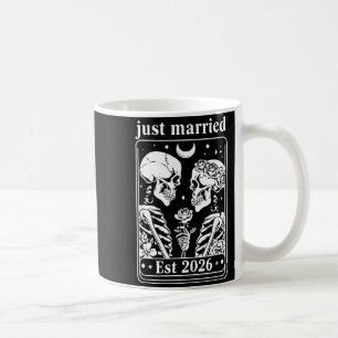 Skelettpar Brud och Brudgum Bröllop Kaffemugg