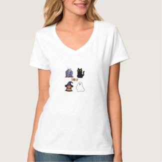 Skelettpumpskattspökboo Halloween T-Shirt