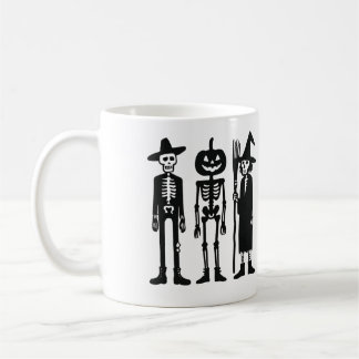 Skelettrio Halloween-mugg Kaffemugg