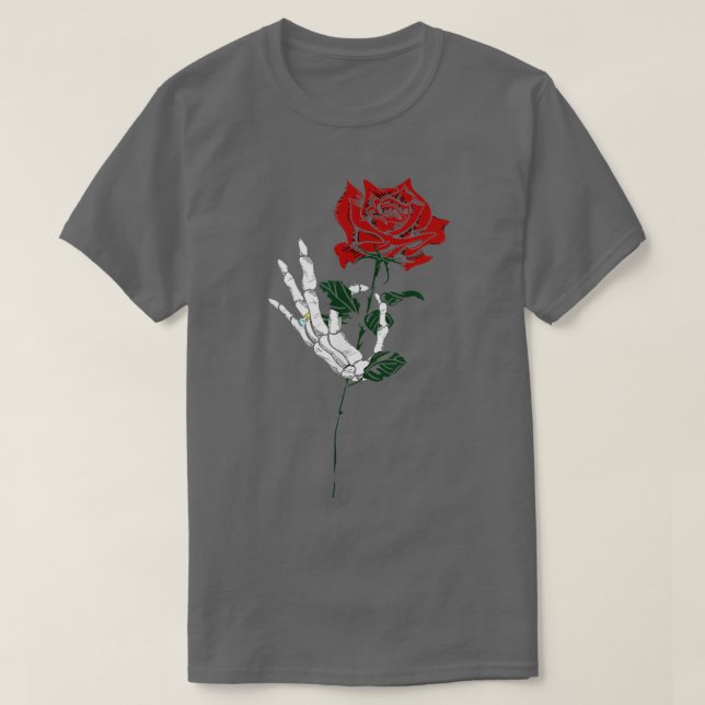 Skelettros Brud Tatuering Design T-shirt  (Design framsida)