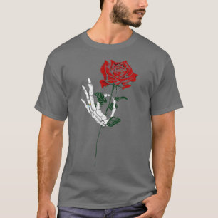 Skelettros Brud Tatuering Design T-shirt