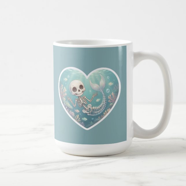 Skelettsjöröding i undervattensscen kaffemugg (Höger)
