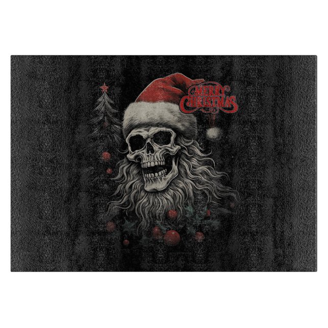 Skelettskalle Rolig God Jul Tomte Matchande (Framsidan)
