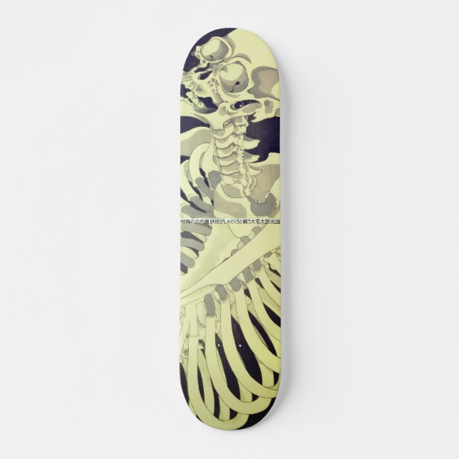 Skelettspöke - Mitsukuni Mini Skateboard Bräda 18,5 Cm (Framsida)