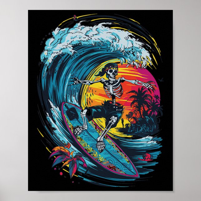 Skelettsurfing Poster (Framsidan)