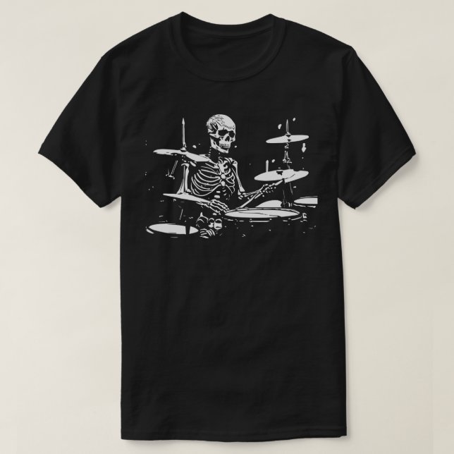 skeletttrumma t shirt (Design framsida)
