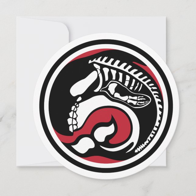 skelettval inbjudningar (Framsida)