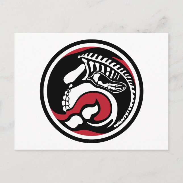 skelettval vykort (Framsida)