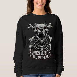 Skelettvalp Bulldog Gothic Skalle T Shirt