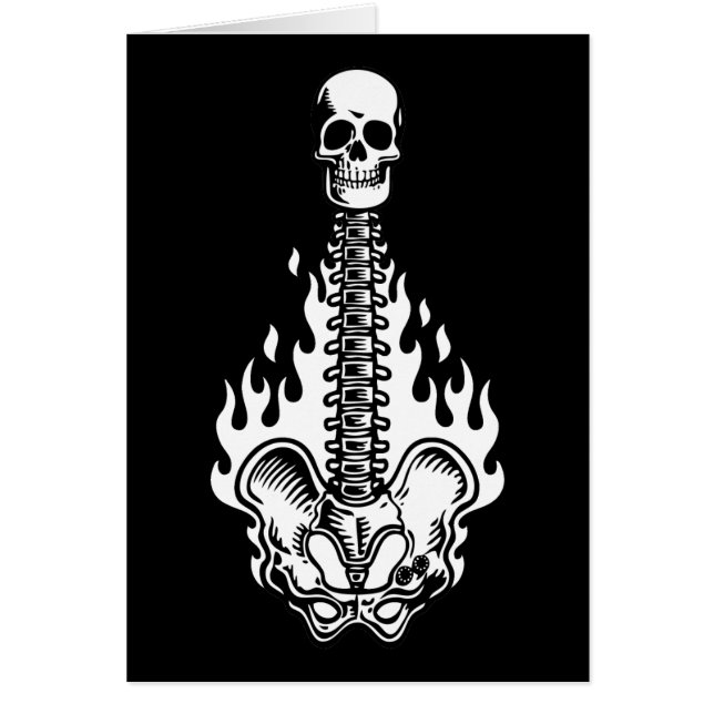 Skelguitar Hälsningskort (Framsidan)