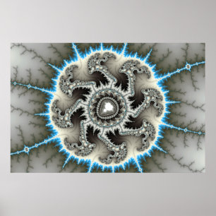 Skelhjul - Fractal Art Poster