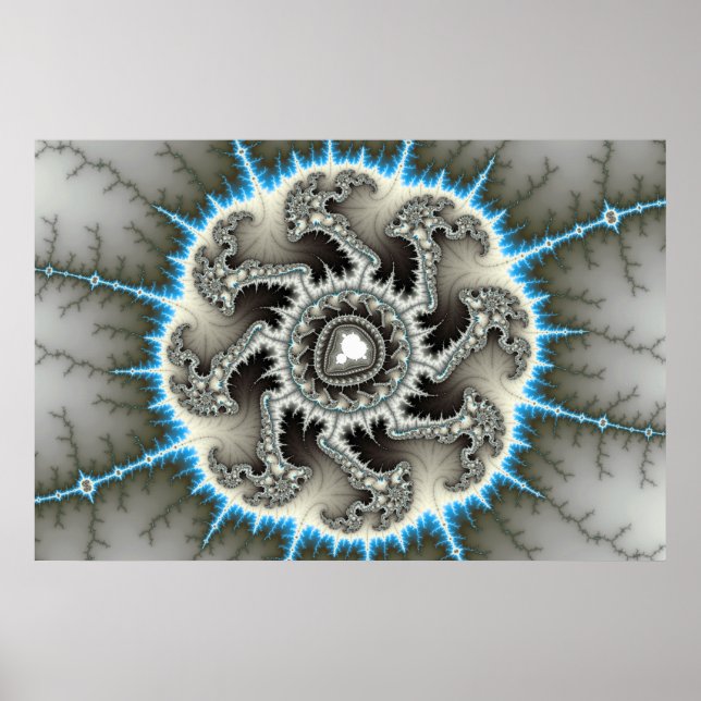 Skelhjul - Fractal Art Poster (Framsidan)