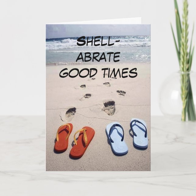 SKELLABRAT OCH VARA SOM *LYCKLIG SOM ETT CLAM*-KOR KORT (Framsida)