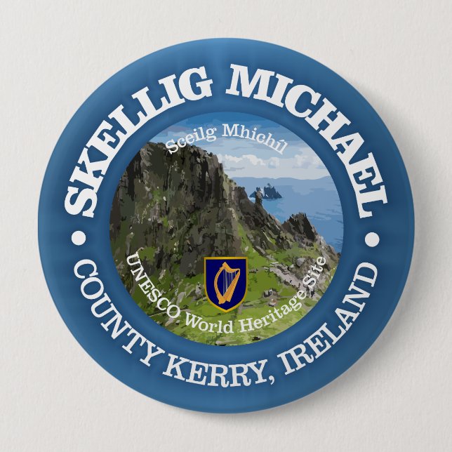 Skellig Michael (rd) Knapp (Framsida)