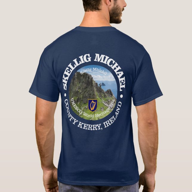 Skellig Michael (rd) T Shirt (Baksida)