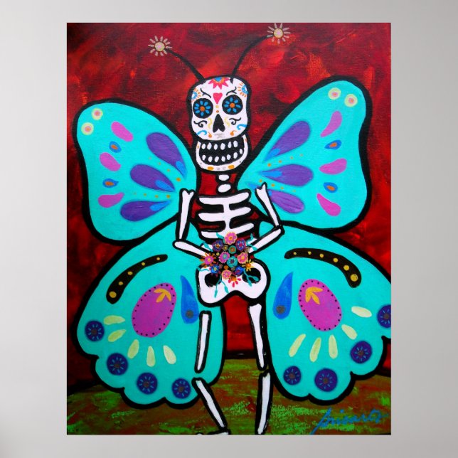 SKELLY BUTTERFLY POSTER (Framsidan)