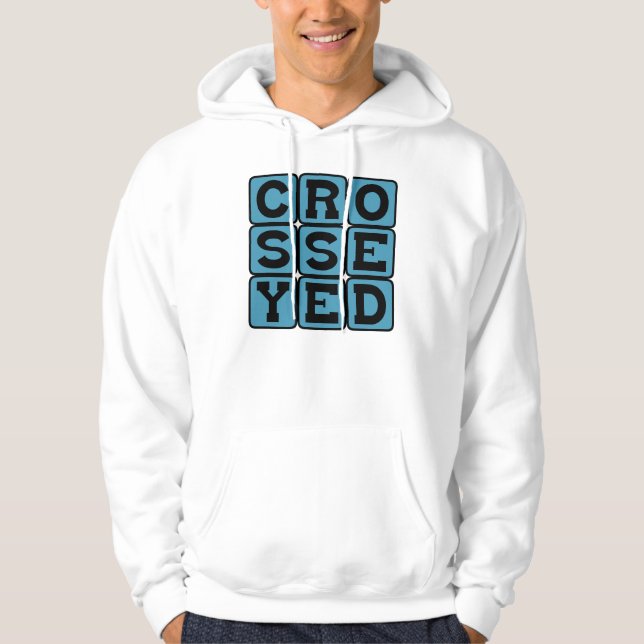 Skelögd, Esotropi Sweatshirt Med Luva (Framsida)