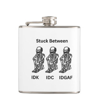 Skelton fastsatt på en fickplunta