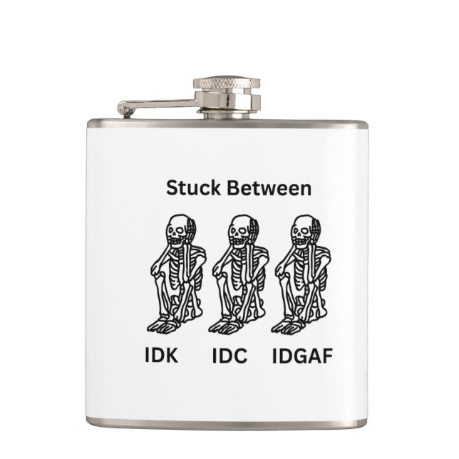 Skelton fastsatt på en fickplunta (Framsidan)