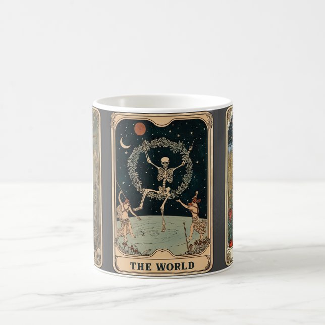 Skelton-tartkort Kaffemugg (Skelton tarot cup)