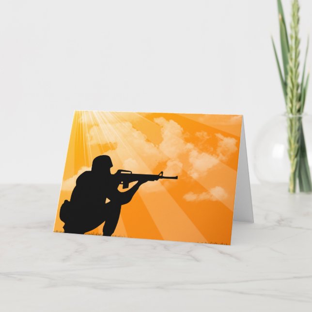Sken besegrar på soldat kort (Framsida)