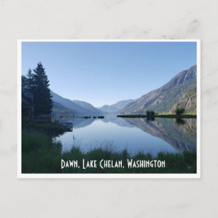 Skenamerikanskt vykort: Sjö Chelan, Washington Vykort