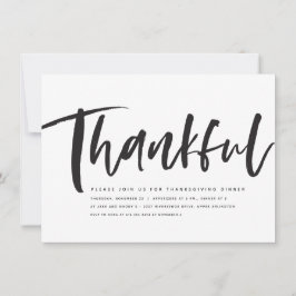 Skenbar inbjudan till modern Thanksgiving för skri