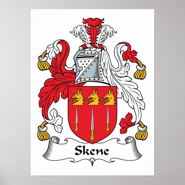 Skene Family Crest Poster (Framsidan)