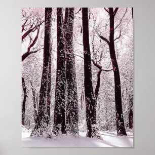 SKENERGI FÖR SKOGEN SNOWY WINTER POSTER