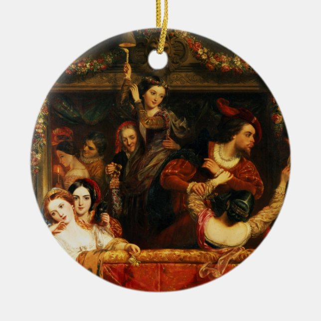 Skenmanövern av Moccolettien - det sist glada Julgransprydnad Keramik (Framsidan)