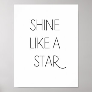 SKENNÅGOT LIKNANDE en STJÄRNA - Minimalist Poster
