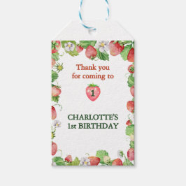 Skenneutralt bär, söt första födelsedag tack presentetikett