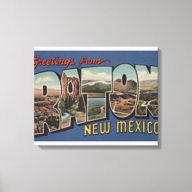 Skenorna Raton, New mexico - Stora Brev Canvastryck (Framsida)
