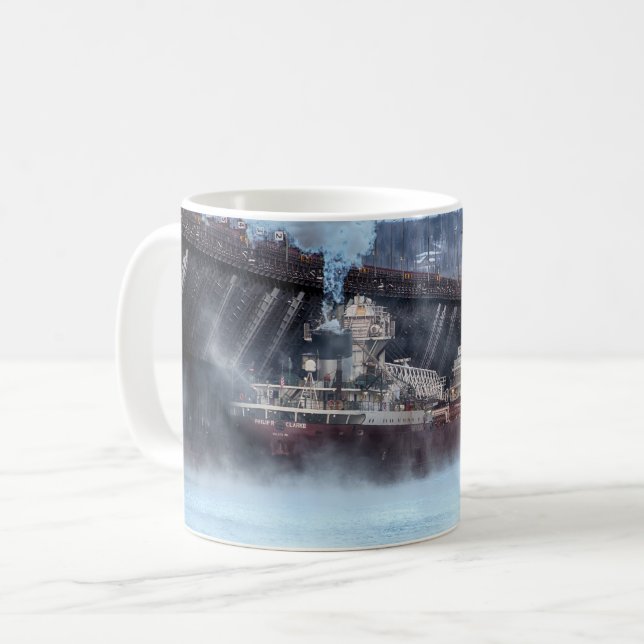 Skepp The Philip R Clarke Two Harbors Minnesota Kaffemugg (Framsida vänster)