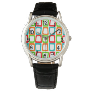 Skeppade rektanglar armbandsur