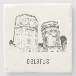 Skeppararkitektur i Torn i Vitryssland Grodno Vatt Stenunderlägg