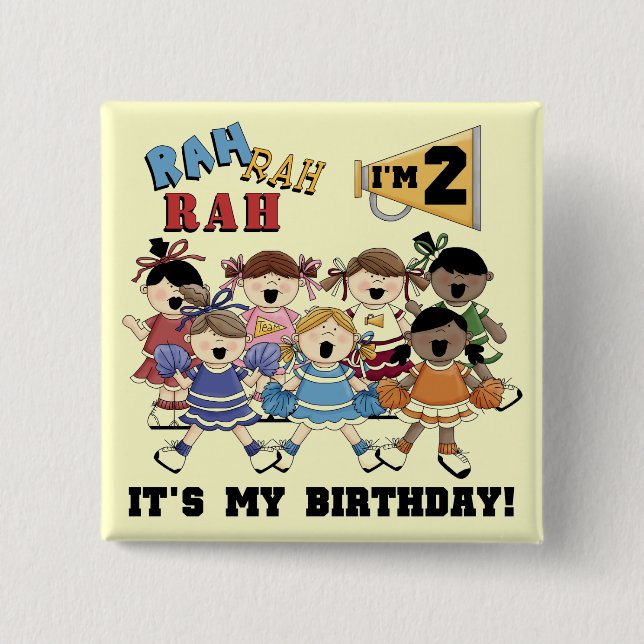 Skeppare 2:a födelsedag Tshirts och presenter Knapp (Framsida)