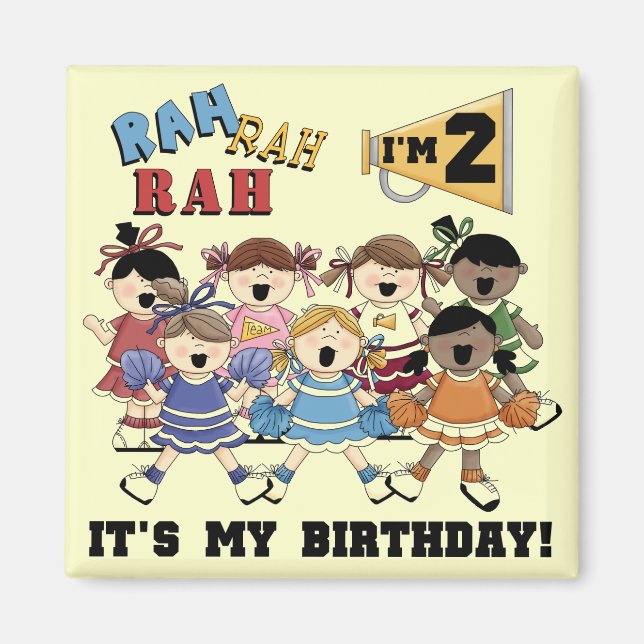 Skeppare 2:a födelsedag Tshirts och presenter Magnet (Framsidan)