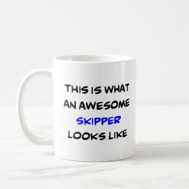 skeppare, fantastisk kaffemugg (Vänster)