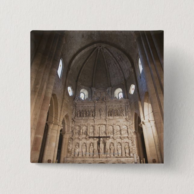 Skeppet av kloster av Santa Maria De Poblet Knapp (Framsida)