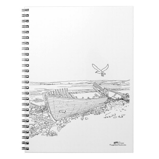 Skeppsbrott Farr Bay Skottland Pussel Anteckningsbok (Framsidan)